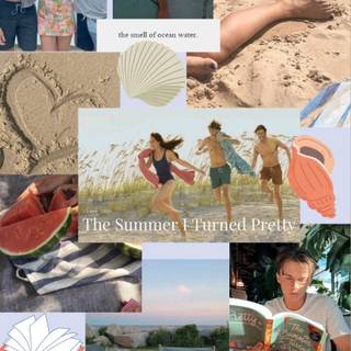 The summer I Turned Pretty collage wallpaper