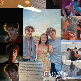 The summer I Turned Pretty collage wallpaper