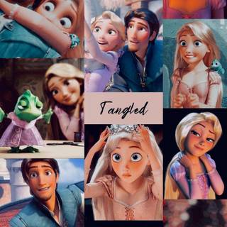 Disney princess collage wallpaper