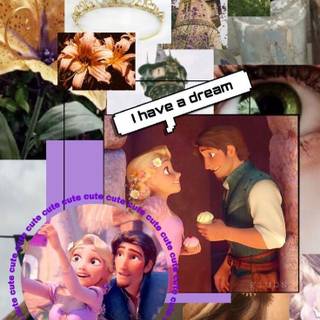 Rapunzel collage wallpaper