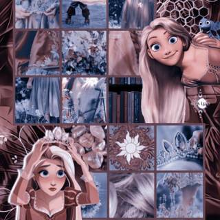 Rapunzel collage wallpaper