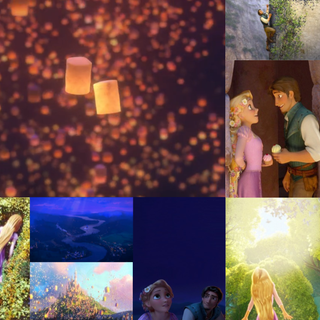 Rapunzel collage wallpaper
