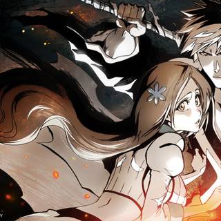 Ichigo and Orihime wallpaper