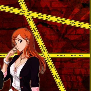 Ichigo and Orihime wallpaper