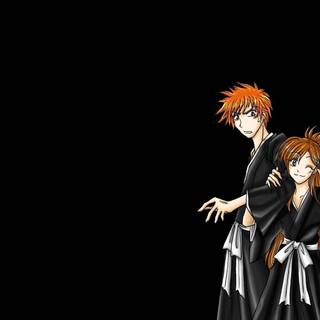 Ichigo and Orihime wallpaper