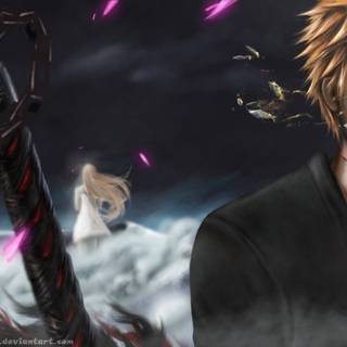 Ichigo and Orihime wallpaper