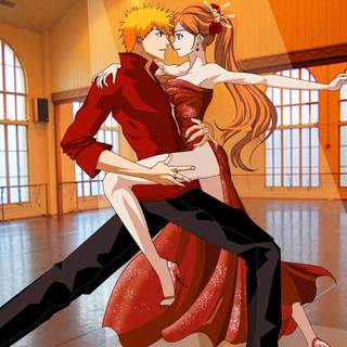 Ichigo and Orihime wallpaper