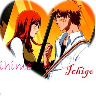 Ichigo and Orihime wallpaper
