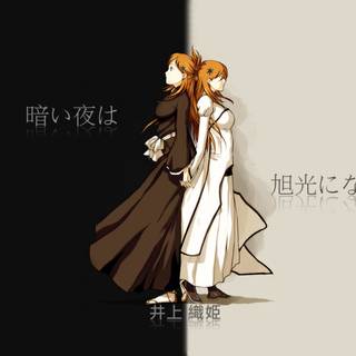 Ichigo and Orihime wallpaper