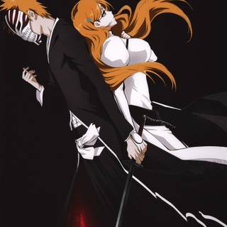 Ichigo and Orihime wallpaper
