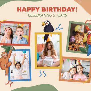 Birthday collage wallpaper