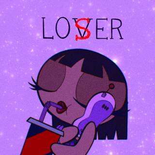 Purple black girl wallpaper