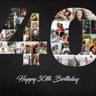 Birthday collage wallpaper