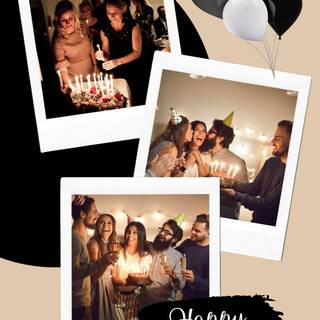 Birthday collage wallpaper