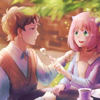 Anya and Damian Spy x Family wallpaper