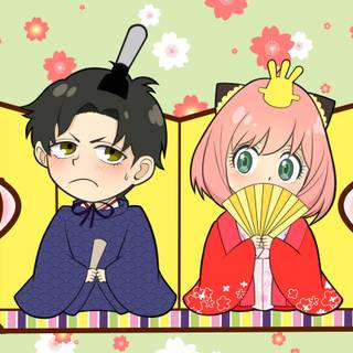 Anya and Damian Spy x Family wallpaper