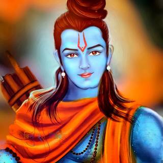 Smiling lord Ram wallpaper