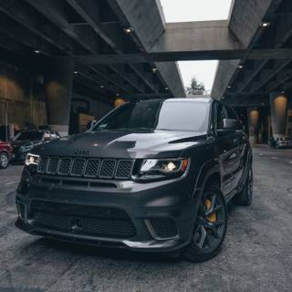 Jeep Trackhawk blacked out wallpaper
