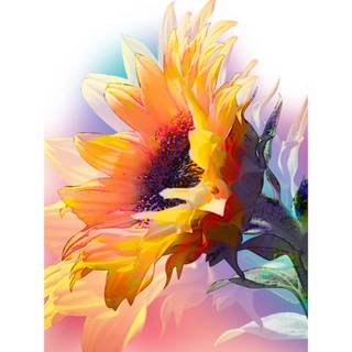 Sunflower painting wallpaper