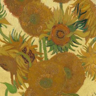 Sunflower painting wallpaper