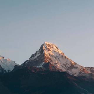 Ultrawide winter mountain wallpaper