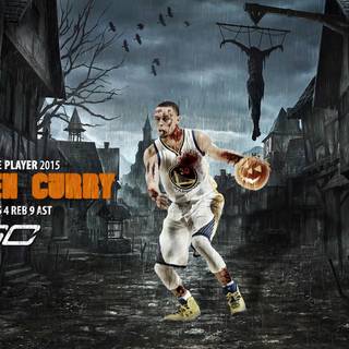 Steph Curry 2023 computer wallpaper