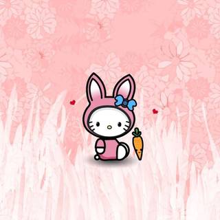 Hello Kitty Easter computer wallpaper