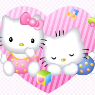 Hello Kitty Easter computer wallpaper