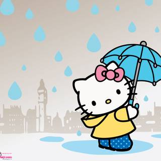 Hello Kitty spring computer wallpaper