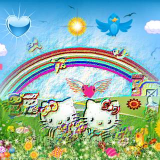 Hello Kitty Easter computer wallpaper