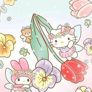 Spring Sanrio wallpaper