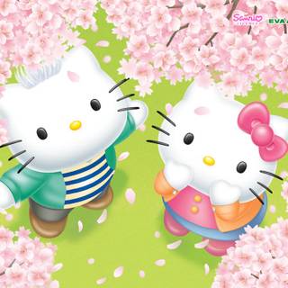 Spring Sanrio wallpaper