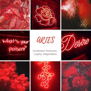 Aries red wallpaper