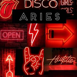 Aries red wallpaper