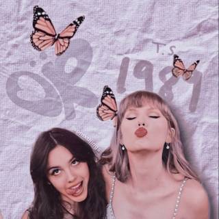 Taylor Swift and Olivia Rodrigo wallpaper