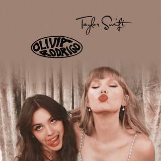 Taylor Swift and Olivia Rodrigo wallpaper