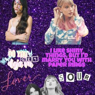 Taylor Swift and Olivia Rodrigo wallpaper