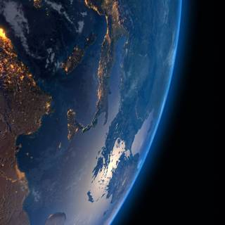 Night on Earth wallpaper