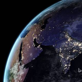 Night on Earth wallpaper