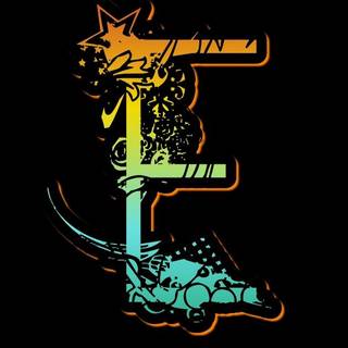 Cute letter E wallpaper