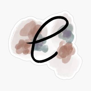 Cute letter E wallpaper