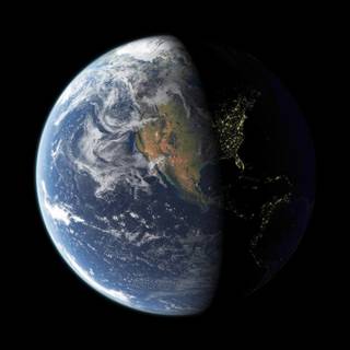 Night on Earth wallpaper