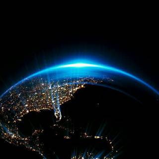 Night on Earth wallpaper