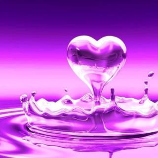 Pink heart desktop wallpaper