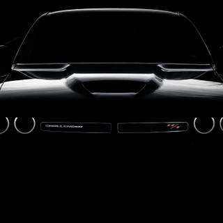 Dodge Challenger blacked out wallpaper
