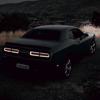 Dodge Challenger blacked out wallpaper