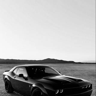 Dodge Challenger blacked out wallpaper