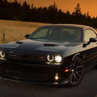 Dodge Challenger blacked out wallpaper