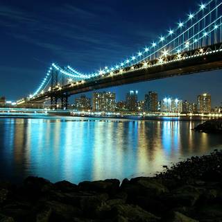 Bridge night HD wallpaper