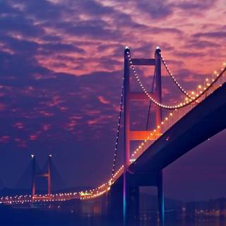 Bridge night HD wallpaper
